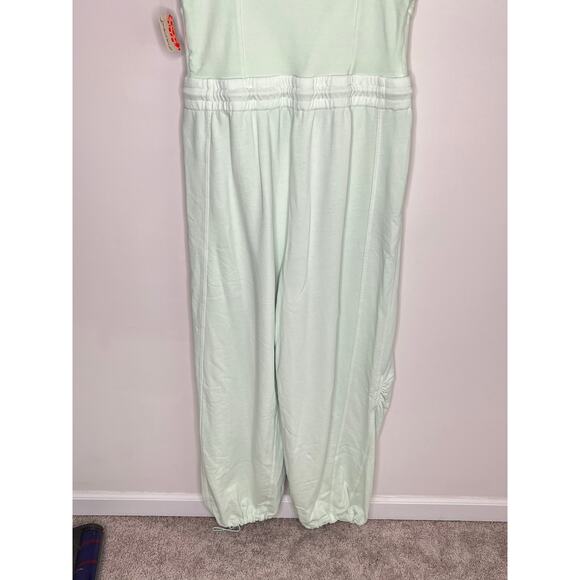 Free People Inbound NWT Sleeveless Square Neck Onesie Jumpsuit Moss Women's L - Picture 7 of 11
